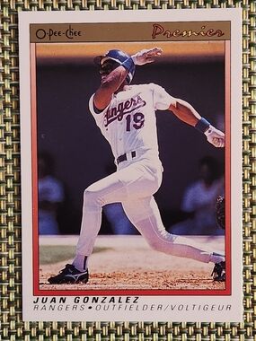 Juan Gonzalez Baseball Card